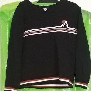 Janie and Jack Black and White Crewneck Sweater